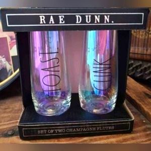 NIB Rae Dunn Stemless Champagne Flutes